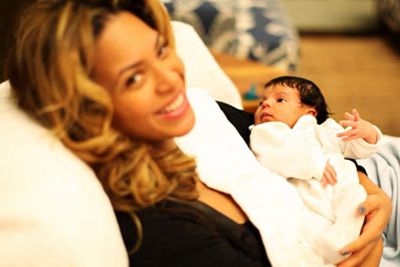 Bey's daughter Blue Ivy Carter was born on January 7, 2012. <br/><br/>The family shared the first intimate snaps of baby Blue via Tumblr.