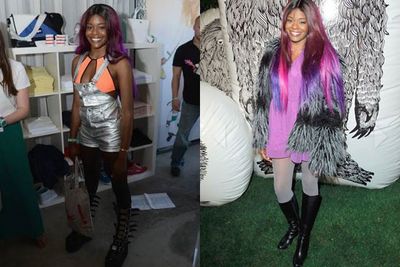 Metallic overalls, winged boots and rainbow-coloured fur are three reasons we think Azealia Banks should sack her stylist... ASAP. <br/>