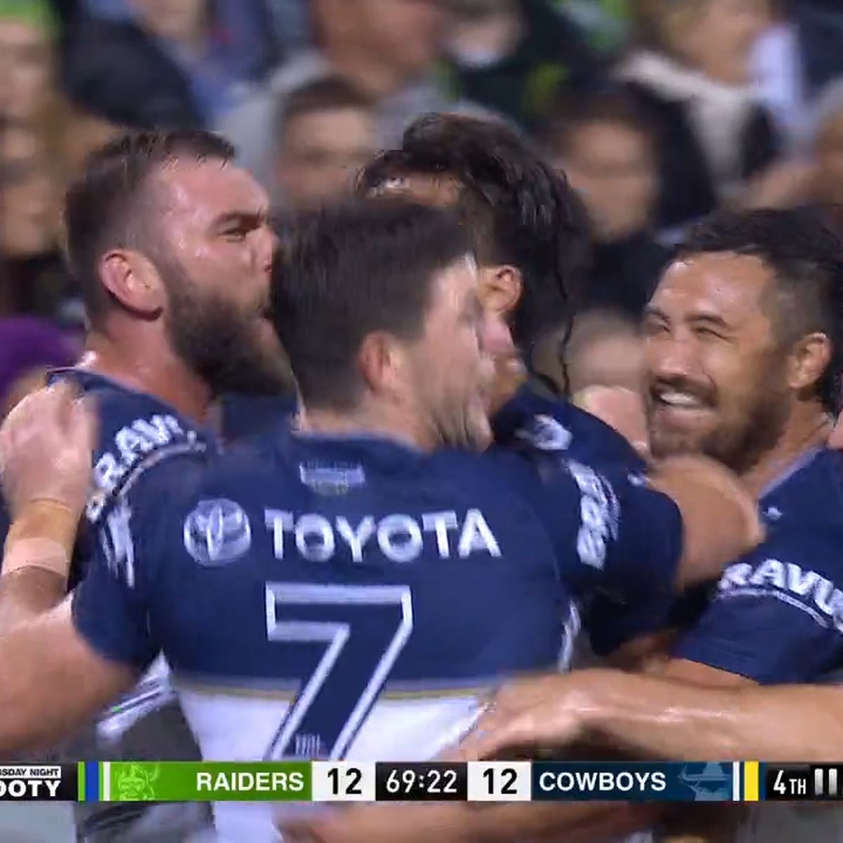 NRL news 2022, Canberra Raiders vs North Queensland Cowboys, Tom Starling  try, video