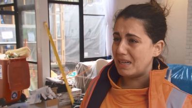 How dare that tradie make Sarah cry! The Block 2020.