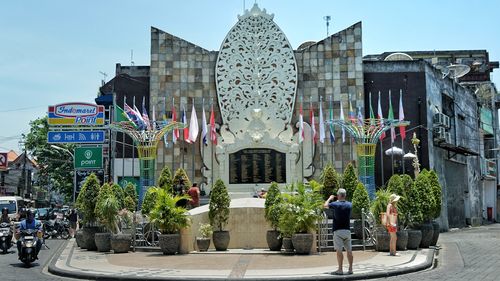 The memorial for the bombings in Bali.