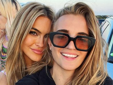 Singer G Flip with partner Chrishell Stause from Netflix series Selling Sunset.