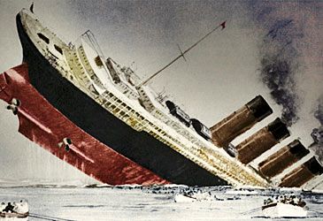 When did the Lusitania sink?