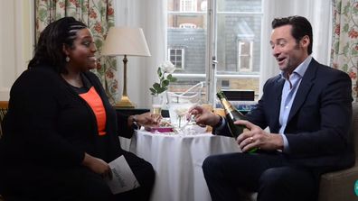 Alison Hammond interviews Hugh Jackman in 2017.