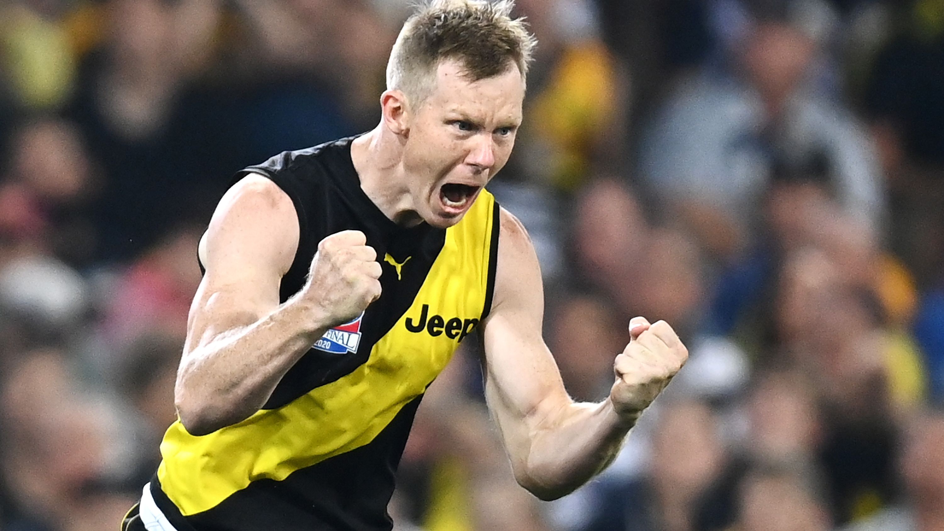 Jack Riewoldt is a three-time AFL winner with Richmond. 