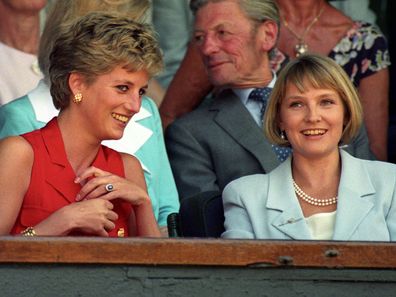 Princess Diana and Julia Samuel pictured in 1994.