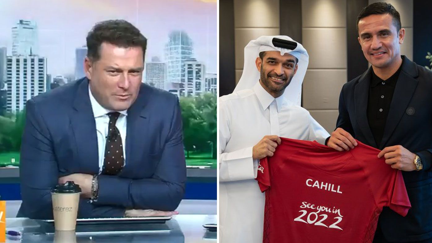 'Sounds like he's delivering pizzas': Karl Stefanovic questions Tim Cahill role at 'controversial World Cup'