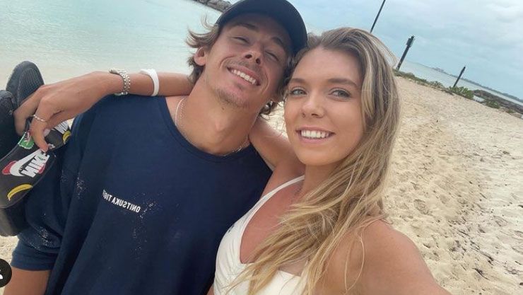 A photo posted by Alex De Minaur on Instagram to celebrate two years in his relationship with British tennis player Katie Boulter.