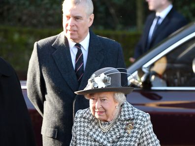 Queen Elizabeth Prince Andrew church Prince Harry Meghan Markle