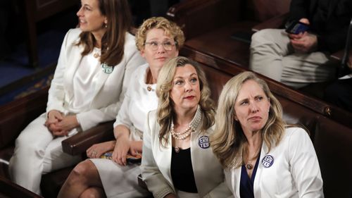 Democratic congresswomen wore white during the State of the Union to advocate for women's rights.