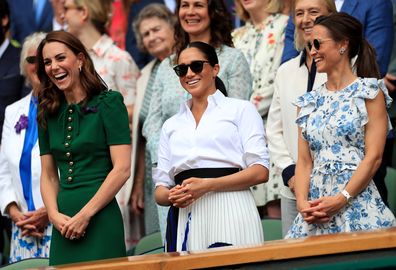 The story behind this photo of Meghan, Kate and Pippa sharing a laugh is incredibly sweet.