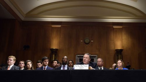 US Secretary of State Mike Pompeo testifies before Congress. (AAP)