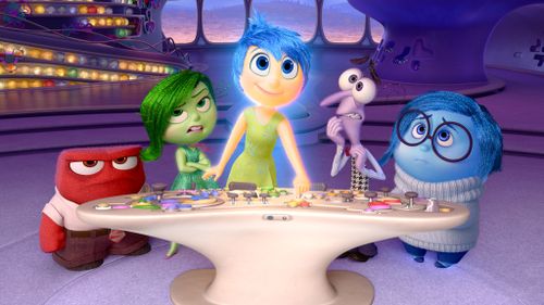 Inside Out features Anger (Lewis Black), Disgust (Mindy Kaling), Joy (Amy Poehler), Fear (Bill Hader), and Sadness (Phyllis Smith). (AAP)