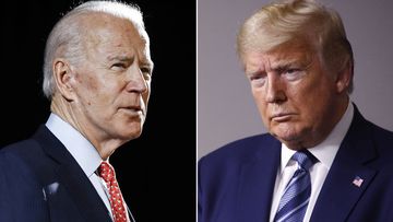 File photos former Vice President Joe Biden and President Donald Trump.