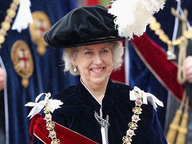 New Companion Baroness Elizabeth Manningham-Buller process's to St George's Chapel for the Most Noble Order of the Garter Ceremony on June 16, 2014 in Windsor, England. 