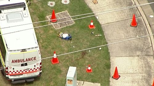 Paramedics attempted to treat the woman at the scene. (9NEWS)