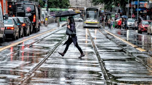 Melbourne could potentially see 200mm of rainfall over the next five days (AAP)