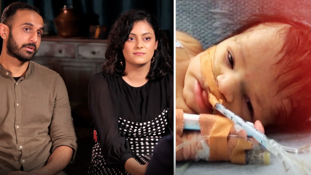 Parents of baby left brain damaged at Bankstown Lidcombe hospital speak for  the first time