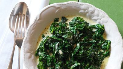 <a href="http://kitchen.nine.com.au/2016/05/17/11/36/creamed-spinach" target="_top">Creamed spinach</a><br>
<br>
<a href="http://kitchen.nine.com.au/2016/11/22/10/30/thanksgiving-recipes-turkey-pumpkin-pie-and-all-the-trimmings" target="_top">More Thanksgiving recipes</a><br>
