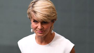Former Australian Foreign Minister Julie Bishop makes a statement to the House of Representatives at Parliament House in Canberra