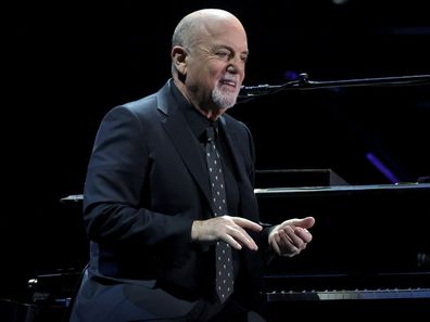Billy Joel performs at Allegiant Stadium on February 26, 2022 in Las Vegas, Nevada.