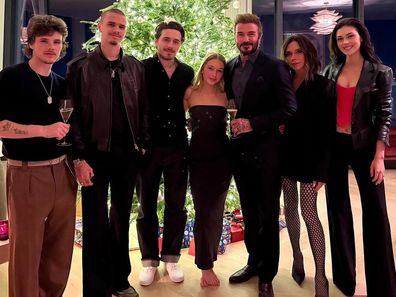 Victoria Beckham shares family Christmas photo with husband David, children and daughter-in-law Nicola Peltz