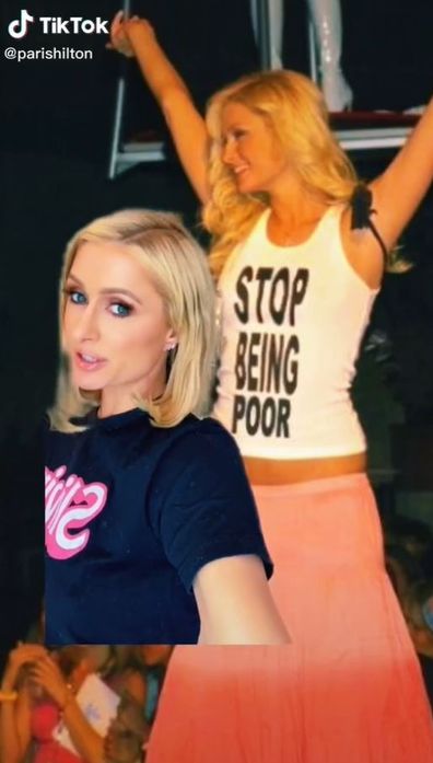 Paris Hilton revealed what her iconic shirt really said.