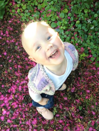 Kelly says Evie never stopped smiling, even while battling the cruel disease.