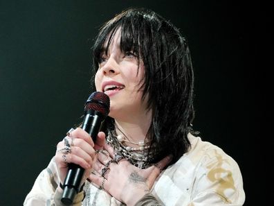 INDIO, CALIFORNIA - APRIL 16: Billie Eilish performs onstage at the Coachella Stage during the 2022 Coachella Valley Music And Arts Festival on April 16, 2022 in Indio, California. (Photo by Kevin Mazur/Getty Images for ABA)