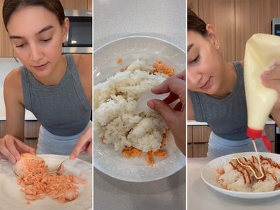 Emily Mariko makes her TikTok-famous salmon and rice bowl