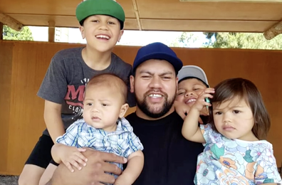 The father-of-four was turned away on the Queensland border after fighting to get an exemption. 