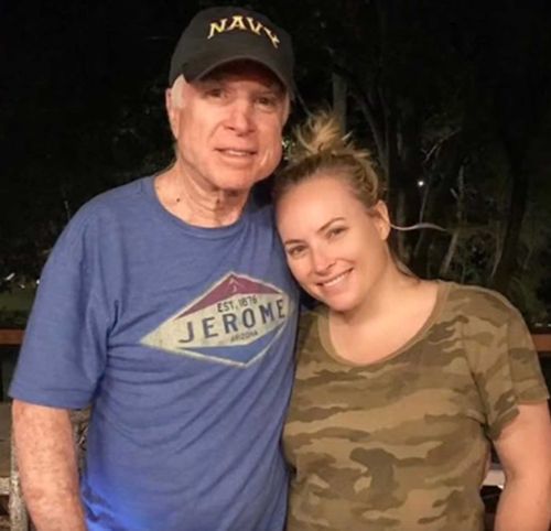 Senator John McCain and his daughter Meghan.