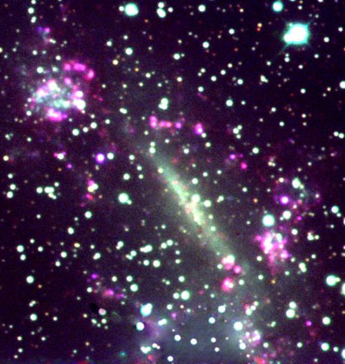 Spectacular collision of galaxies captured on camera
