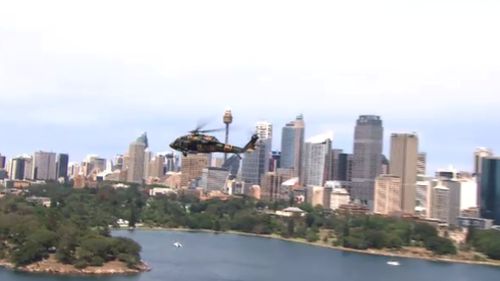 Flying of the helicopters will stop before 11pm. (9NEWS)