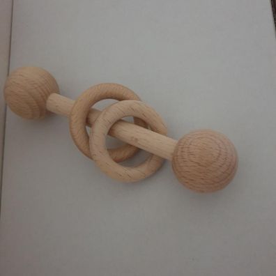 A wooden rattle teething toy from HushBabyAu has been urgently recalled 