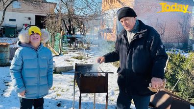 The family hopes to board a plane on January 20 however they will be leaving behind another part of their family - Nataliya's parents.