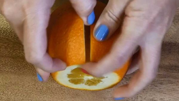 Orange peeling hack