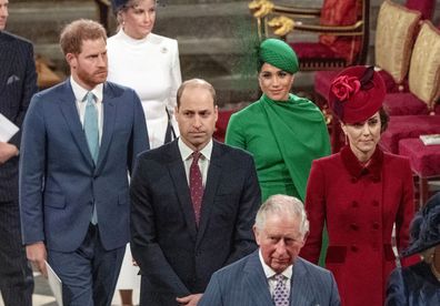 The 'Fab Four' reunite for the final time on Commonwealth Day as Harry and Meghan step down as senior 