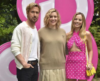 Margot Robbie, Ryan Gosling and Greta Gerwig