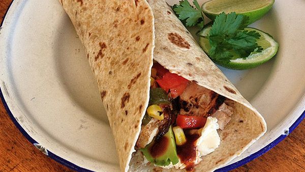 Jody's Mexican grilled chicken wraps