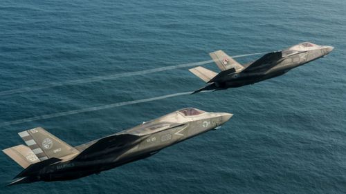 The F-35 warplane has connectivity to other weapons systems but this can be a potential 'back door' for hackers.