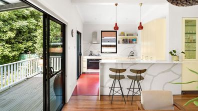Kitchen modern Wells Street Newtown Sydney listing house auction