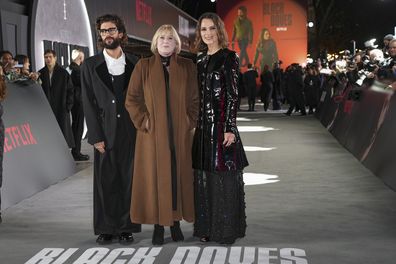 Ben Whishaw, from left, Sarah Lancashire and Keira Knightley 