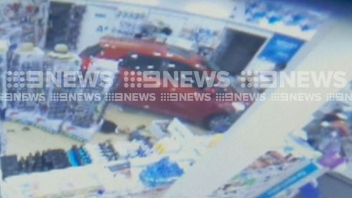 The pharmacy was closed for the day due to the damage. (9NEWS)