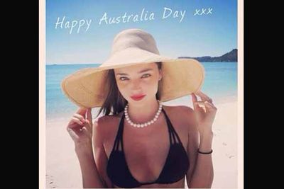 @mirandakerr: "Sending lots of love to all my fellow Australians! We're so blessed with such a beautiful country! #happyaustraliaday"