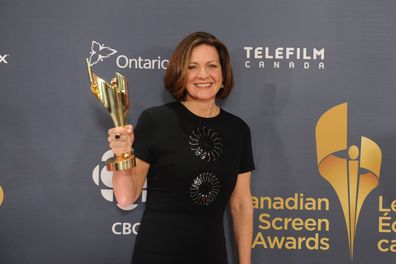 TORONTO, ON - MARCH 09:  Lisa LaFlamme, winner of the Best News Anchor poses in the press room at the 2014 Canadian Screen Awards at Sony Centre for the Performing Arts on March 9, 2014 in Toronto, Canada.  (Photo by George Pimentel/WireImage)