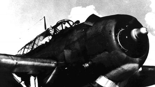 George HW Bush was the youngest Navy pilot during World War II. He is seen here in the cockpit of the Avenger.