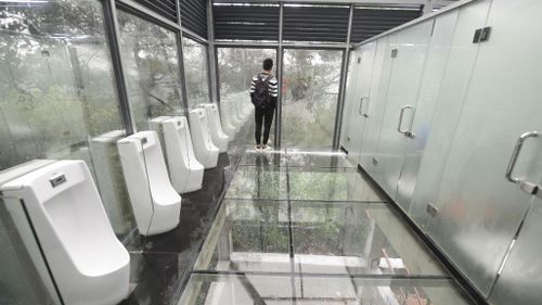 See-through loos unveiled in China