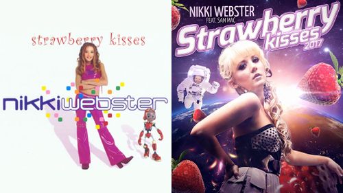 Nikki Webster has re-released her popular single 'Strawberry kisses' 16 years after its original release. (BMG/Red Music Publishing)
