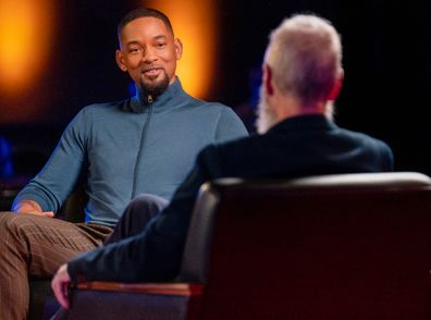 Will Smith is interviewed by David Letterman.